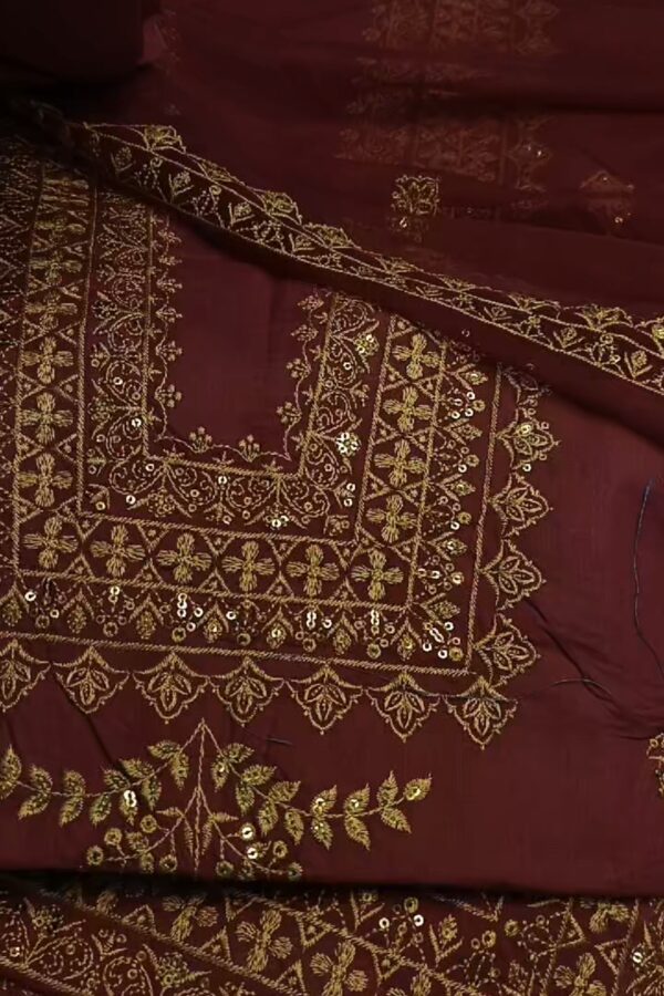 Pink Embroidered 3pc