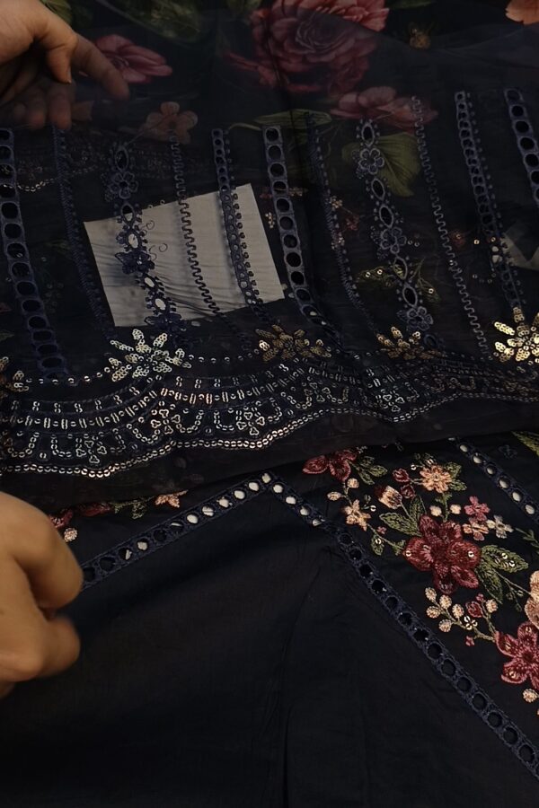 Blue Maria B luxury lawn