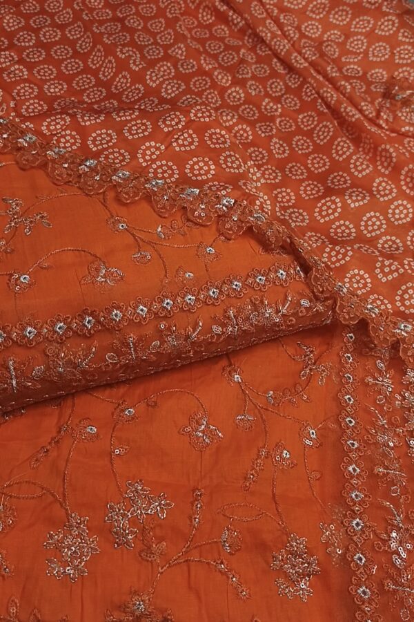Faiza Saqlain Hit frock Orange