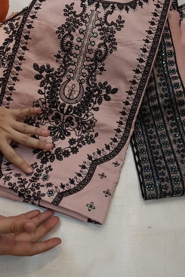 3PC lawn hit embroidered