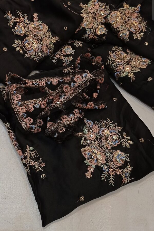 Ethnic Silk Embroidered Farshi Shalwar