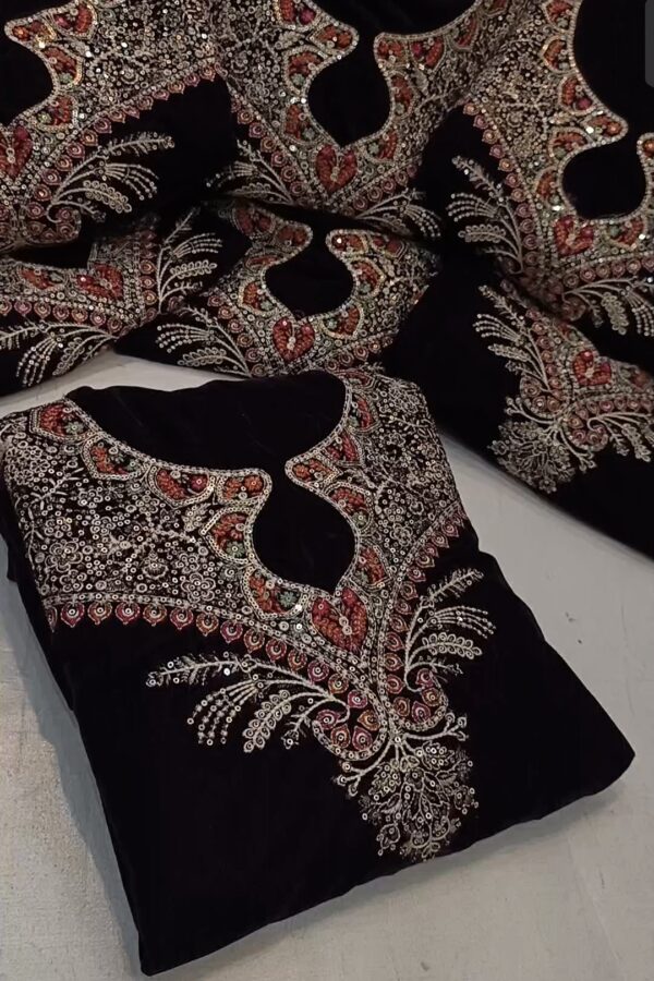 Jazmine  Velvet 3PC Burgandi