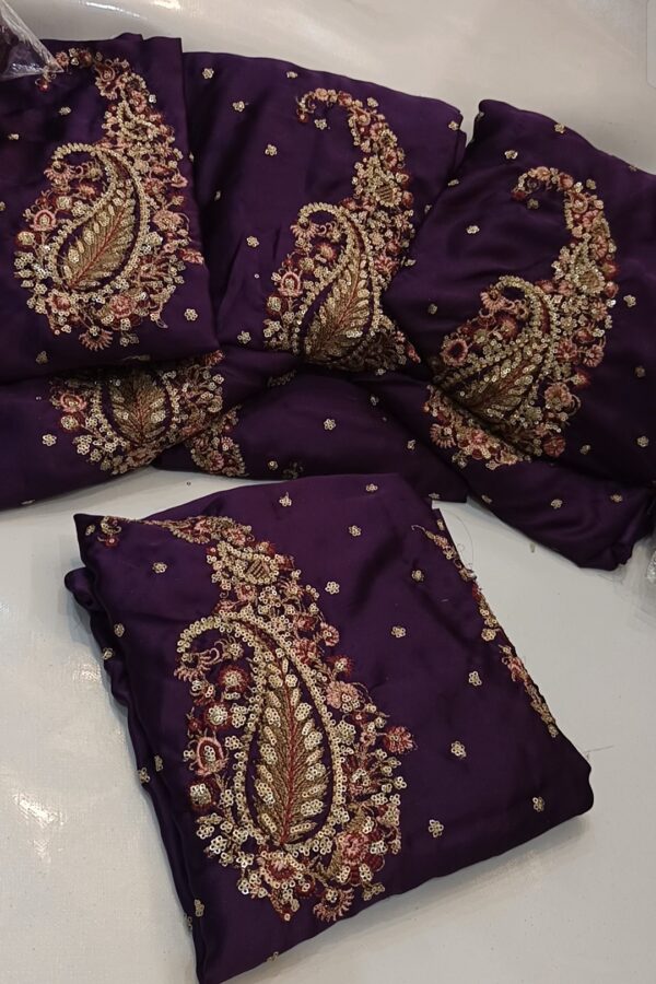 Plum Ethnic Silk 2650