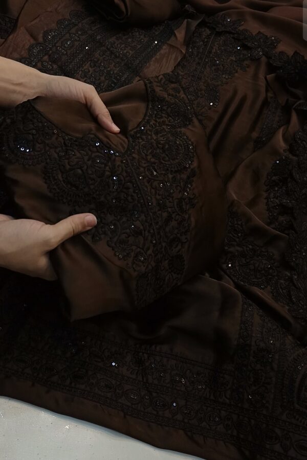 Zahra Waseem Hit Brown Suit 3pc