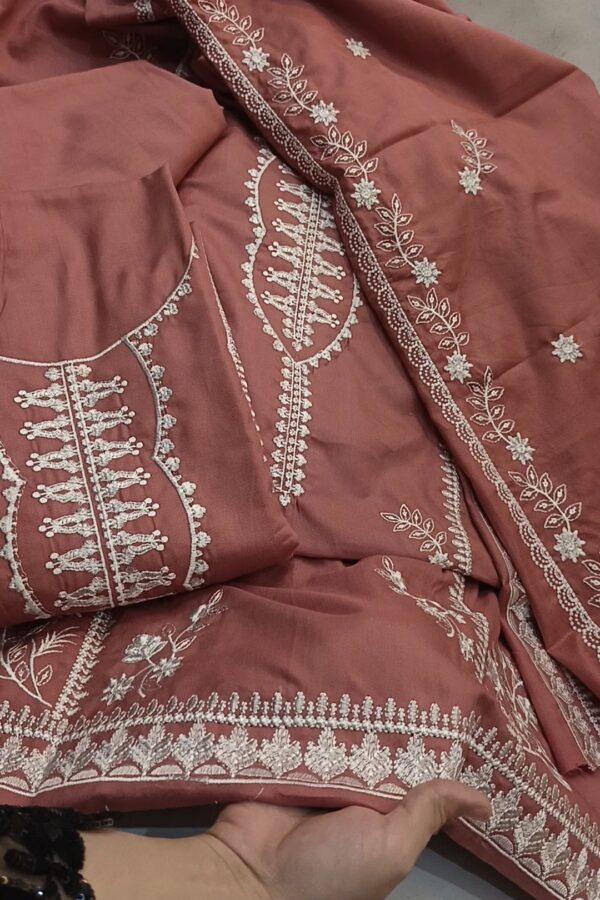 Cross stitch Embroidered shawl 3PC